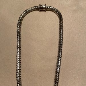 Sterling silver woven chain